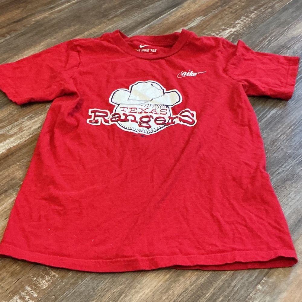 Nike Kids Red Texas Rangers Baseball Short Sleeve Tee
